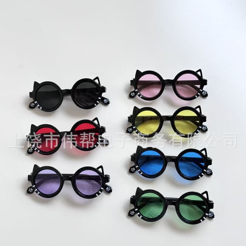 Sister Gazi/ 10cm Cotton Doll Three-Point Bjd Same Style Cat Ear Ins Style Dopamine Color Accessories Glasses