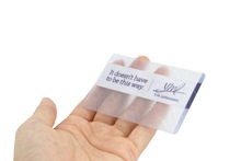 双面印刷带磁条PVC透明卡 会员储值PVC透明卡 CR80大小PVC透明卡