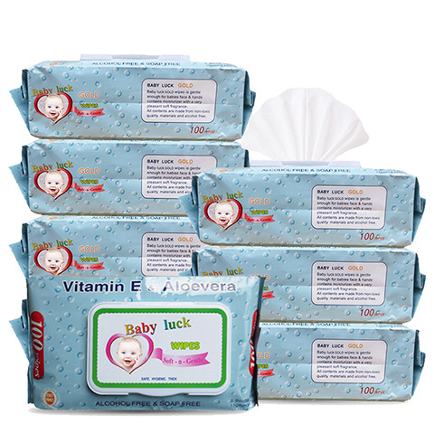 Toallitas húmedas de venta directa de fábrica, toallitas húmedas especiales para bebés y bebés, 5 paquetes, 10 paquetes, una pieza