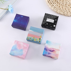 Wholesale new gradient color necklace, ring, earrings, bracelet, heaven and earth cover, packaging box, gift box, jewelry box, jewelry box