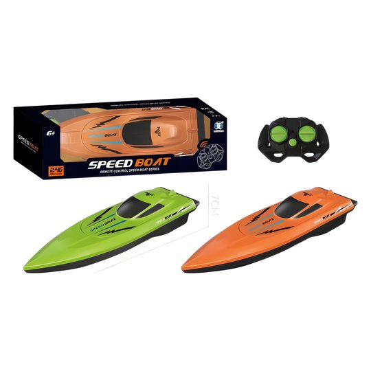 Children's remote control boat toy can be launched high-speed speedboat 2.4G simulation electric ship boy water boat model