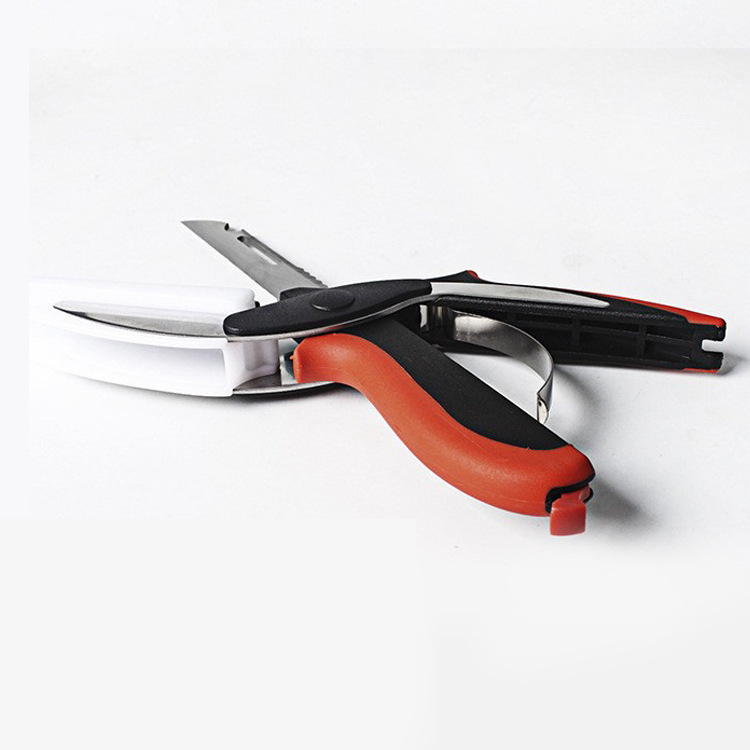Tijeras de vegetales extraíble automático rebote tijeras de cocina multiusos tijeras de hueso de pollo tijeras de suplemento alimenticio tijeras inteligentes de actualización