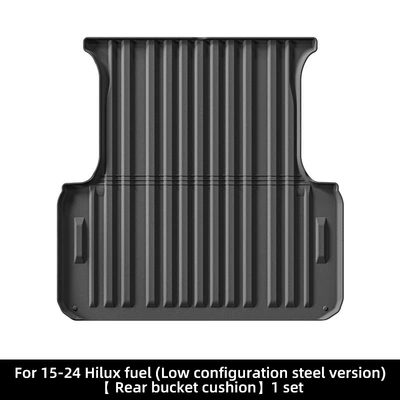 Trunk Mat — Car Trunk Mats Tpe Rear - 15-24-models-hiluxrevo-hilux-fuel-rear-bucket-pad-fuelthailandrear-bucket-low-profile-steel-version-models-black