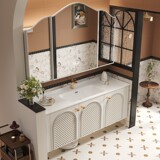 Французский ретро ванный шкаф керамический интегрированный умывальный шкаф шкаф для мытья бассейн бассейн бассейн 2025 Новая модель