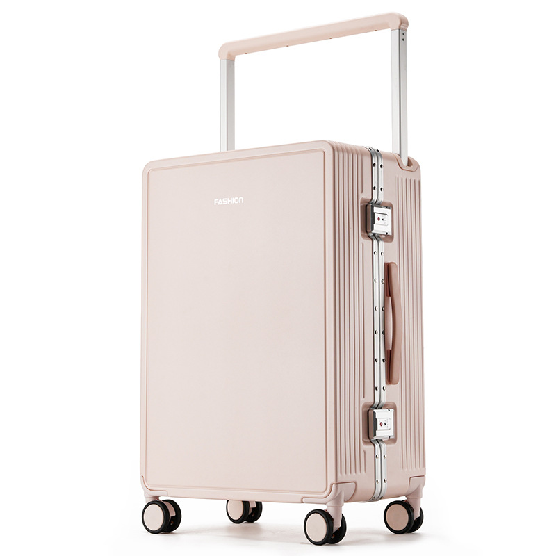 Maleta 2025 estudiantes de sexo masculino y femenino elevación automática barra de tracción amplia caja de marco de aluminio universal máquina de embarque de códigos bolsa