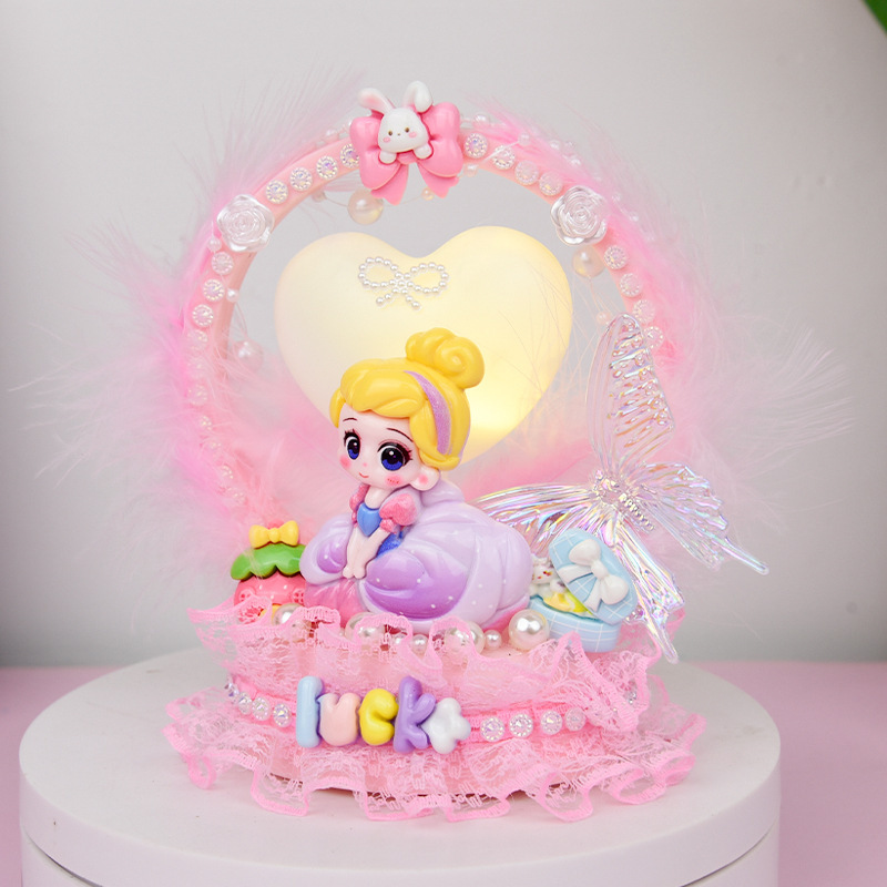 女の子 DIY 手作りクリーム接着剤材料パッケージギフトボックスセットクリエイティブ手作りショップ教育屋台おもちゃ卸売|undefined