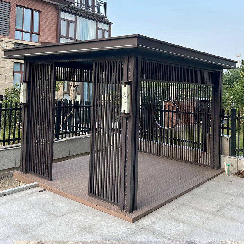 大型鋼構造金属製廊棚彫刻公園住宅用花棚涼亭屋外ステンレス製廊棚長廊|undefined