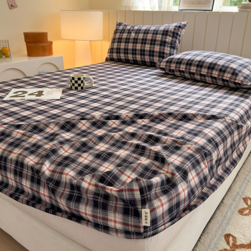 Cama de algodón grueso y molido, una sola pieza de algodón puro otoño y invierno, nueva cubierta de colchón doble