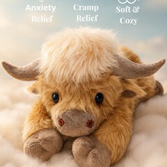 跨境热销新品Highland Cow Plush苏格兰牦牛高地牛公仔长毛高地牛