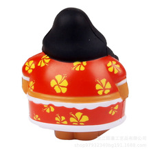 卡通人物PU发泡胖女人高回弹玩具工艺摆件饰品