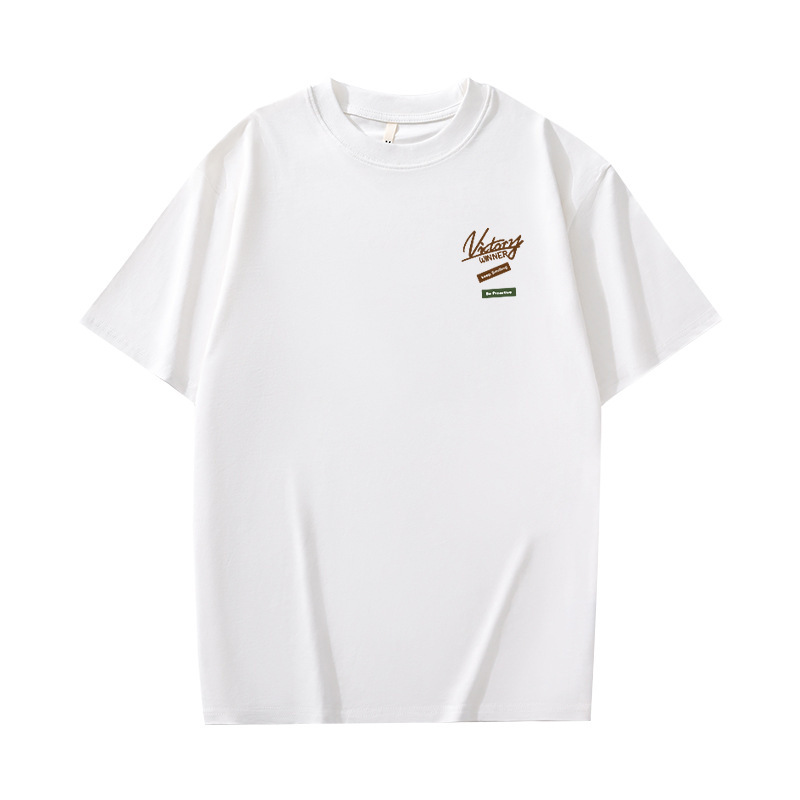 トレンディなブランド Tシャツメンズ 2025 新しい半袖夏トップ学生ルーズ Tシャツ半袖ボトリングシャツ|undefined