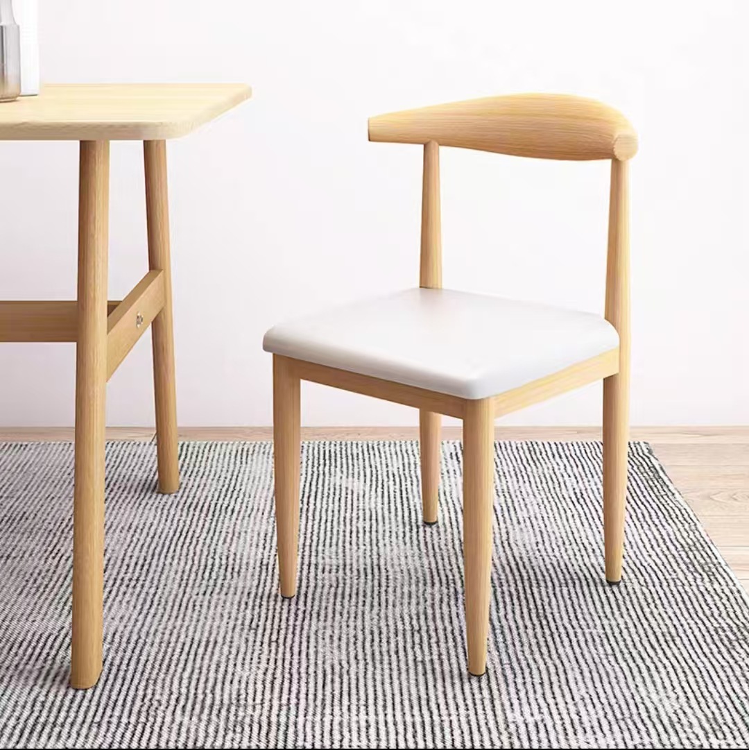 silla de cuerno silla de comedor bolsa suave espesa simple taburetes casera silla de oficina comercial silla de estudio