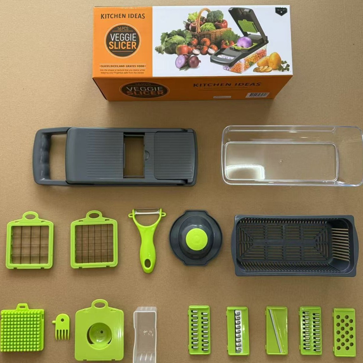 Cortador de Verduras Multifuncional Zhengkai, Picador de Cocina, Rallador, Cortador de Verduras Multiusos para Amazon