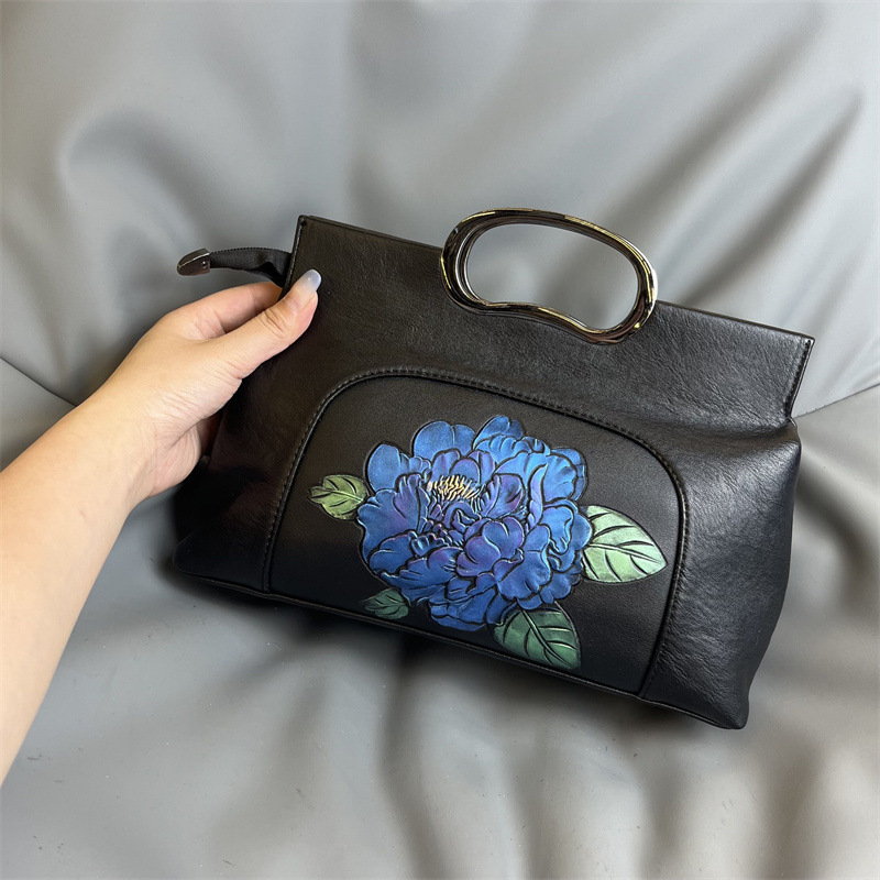 Nuevo bolso de mujer chino textura de gran capacidad 2024 nuevo bolso de madres de mediana edad atmósfera retro cheongsam bolso de hombro