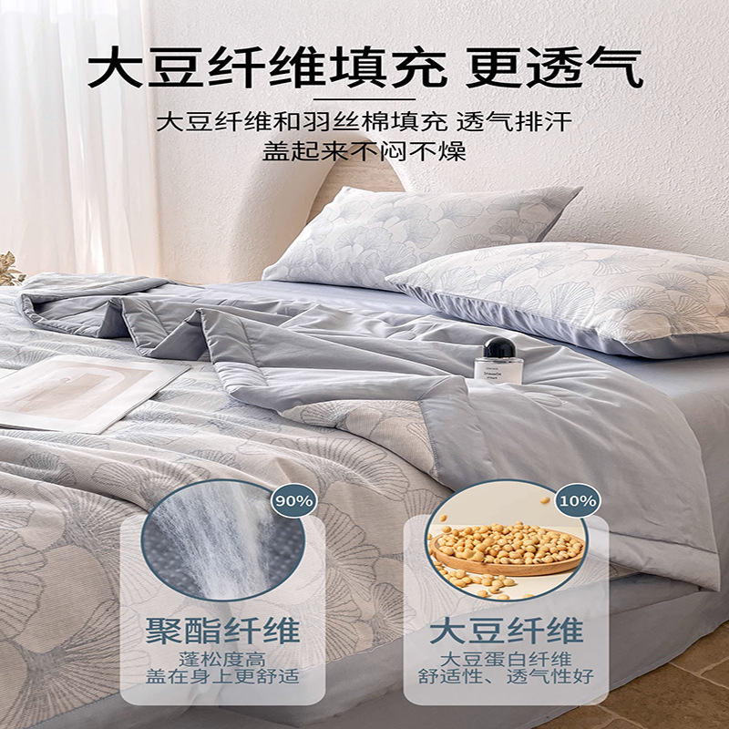 Juego de cuatro piezas de cama de edredón fresco de verano de hilo de doble capa de algodón puro 2025 nuevo juego de tres piezas de sábanas de alta gama de lujo ligero