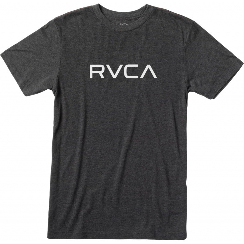 Cross-Border Short-Sleeved Men's T-Shirt Pure Cotton Rvca Mens Red Stitch Graphic Crew T-Shirt