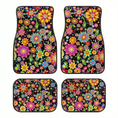 Cross-Border Hot-Selling Pattern Printed Car Floor – Universal Foot Pad - s16