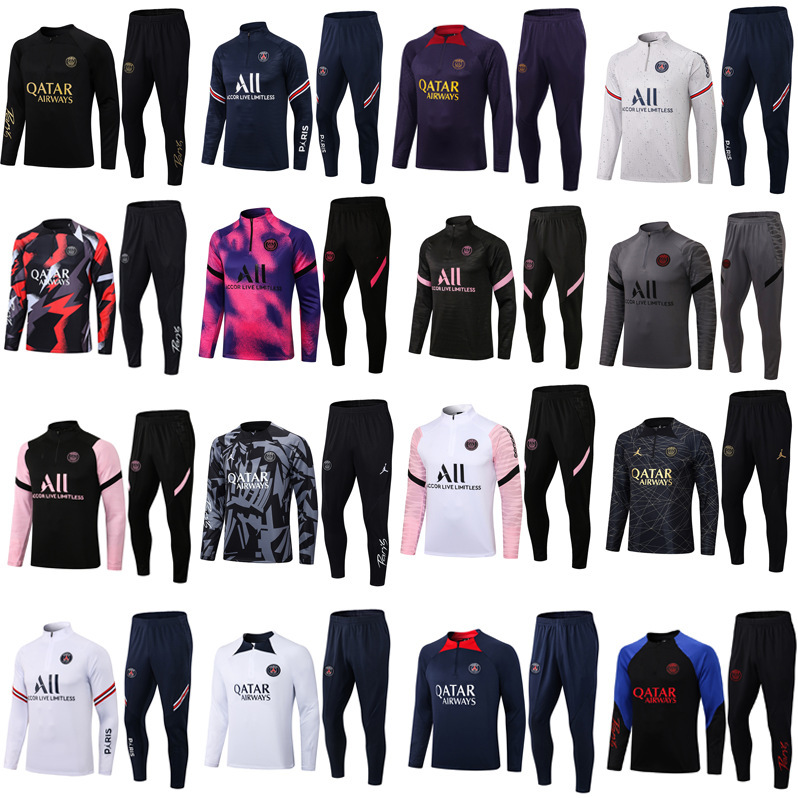 Paris Messi Inter Chelsea Atletico Atletico Madrid Football Training Suit Half-pull Children's Suit Undertakes Paris Messi Inter Chelsea Atletico Atletico Madrid Football Training Suit Half-pull Children's Suit Undertakes