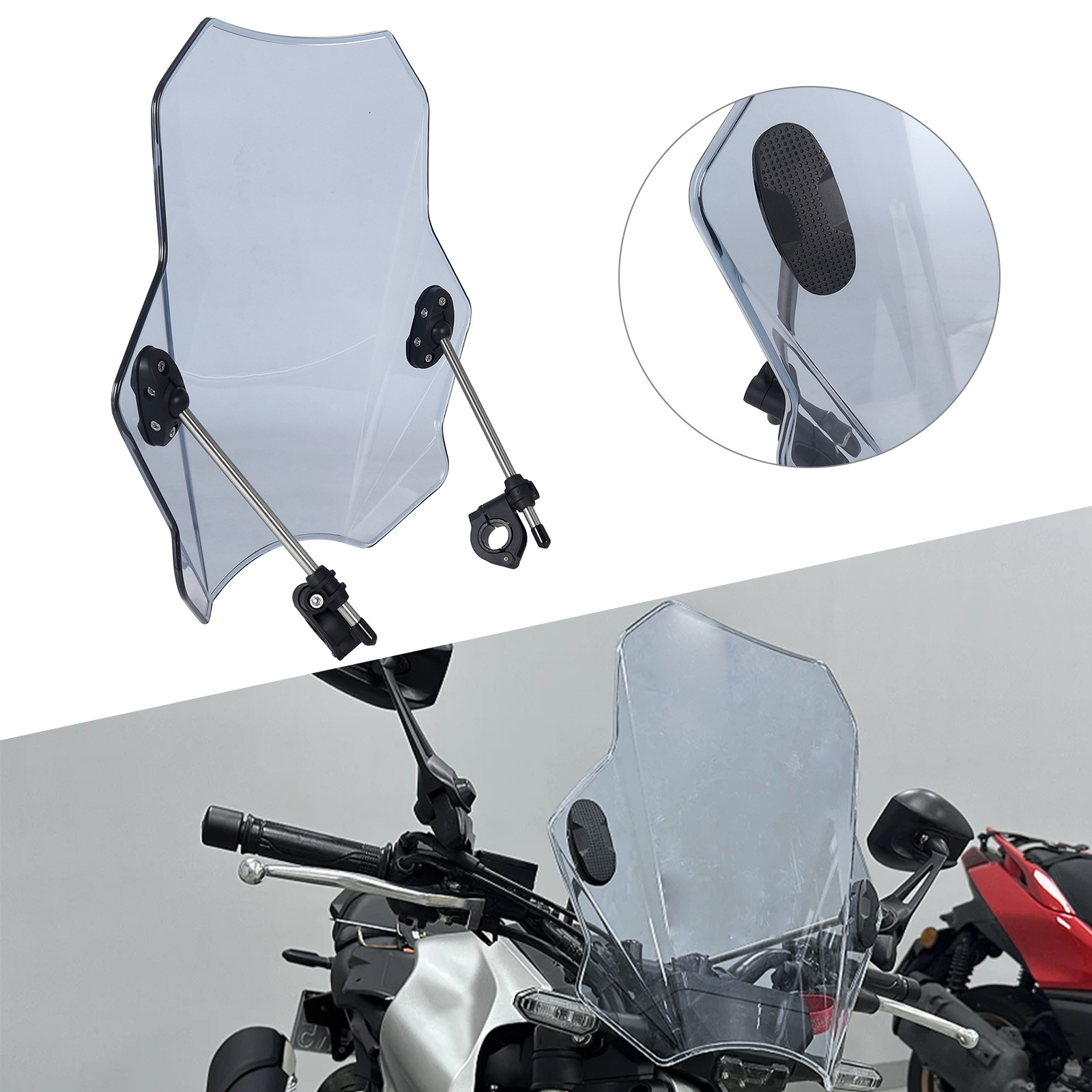 Suitable for Kawasaki, Yamaha, Honda, Ducati, Bmw Windshields, Universal Street Car Windshields, Cross-Border Exclusivity