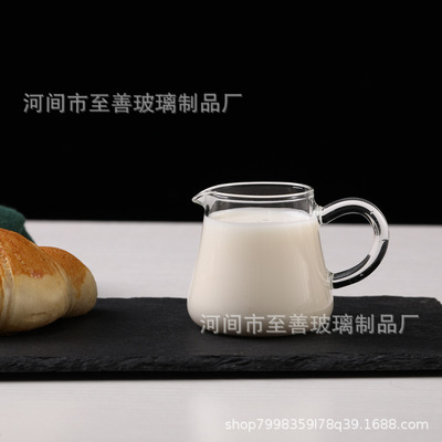 咖啡厅咖啡杯小奶杯西餐迷你奶罐勺奶缸奶盅加厚玻璃糖罐糖盅糖盒