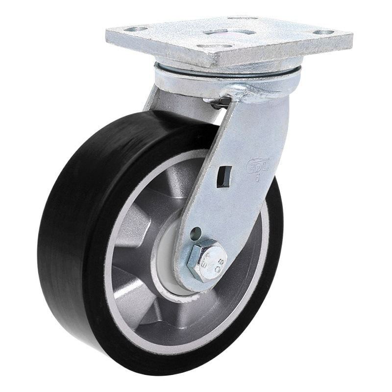 Rueda de Poliuretano Antiestática Industrial A78-86A de 5 6 y 8 Pulgadas con Freno para Logística y Almacén