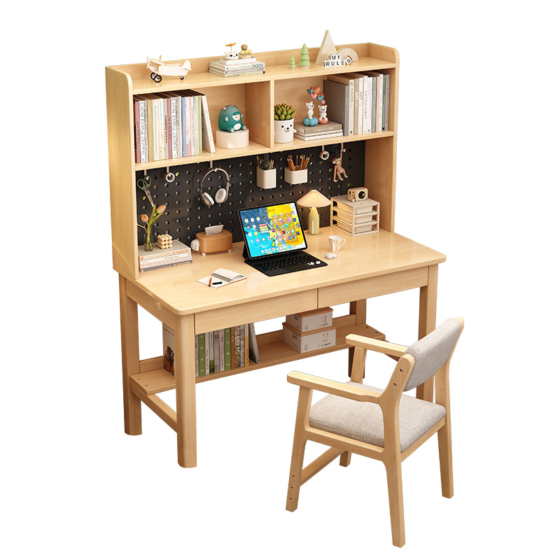 Silla de aprendizaje para niños de madera maciza, silla para bebés, escritorio y silla para estudiantes de primaria y secundaria