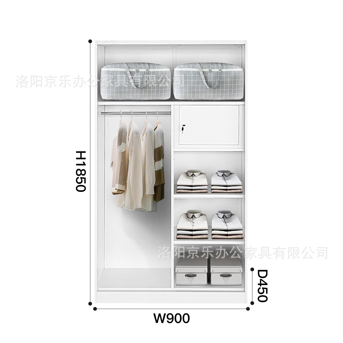 armario de impresión de acero con espejo de almacenamiento doméstico armario de metal fábrica directa image 3