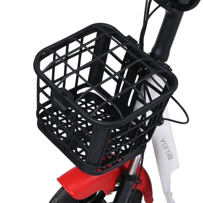 Cesta delantera de bicicleta eléctrica cesta de bicicleta para niños cesta de cabeza de coche plegable batería de coche palillos de coche universales image 5