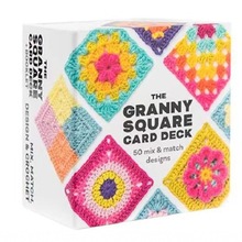 跨境新品美丽老奶奶钩针图案50The Granny Square Card Dec服装