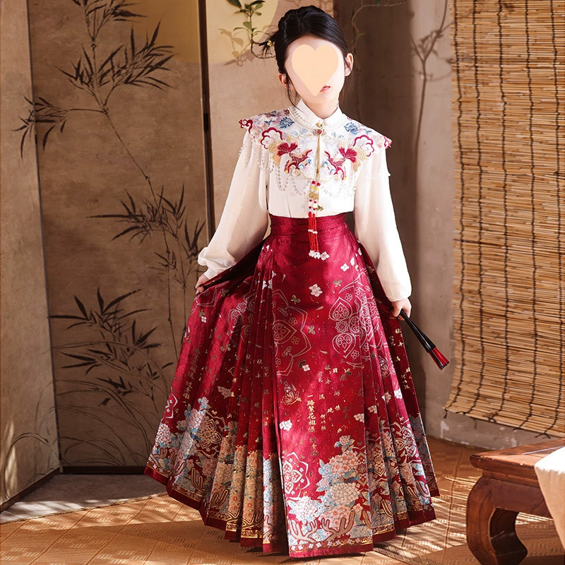 Новая лошадь юбка для девочек в китайском стиле