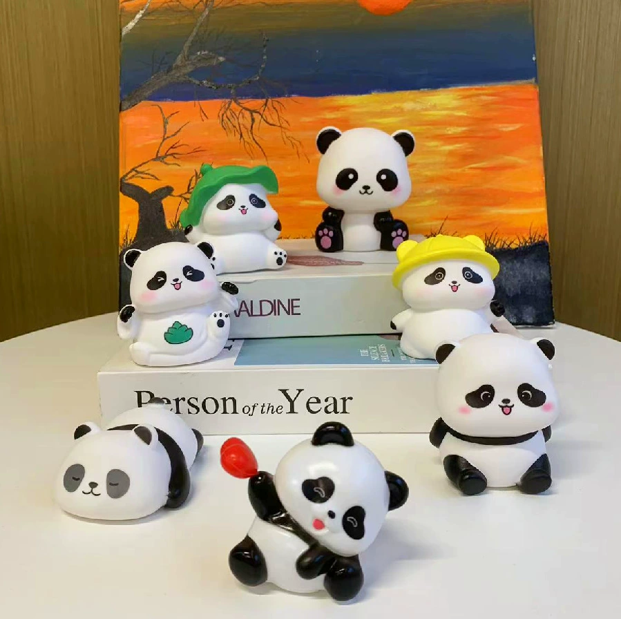 Виниловый ночник «Панда», милый мультяшный подарок для детей, сюрприз-бокс, оптовая продажа, украшения для торта, декор для дома, трансграничная торговля