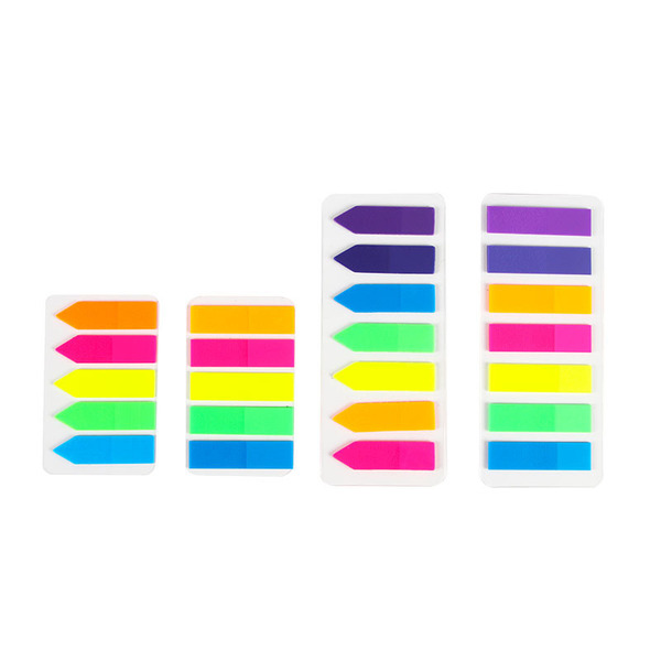 Fluorescent color convenience sticker PET strip color index stickers…