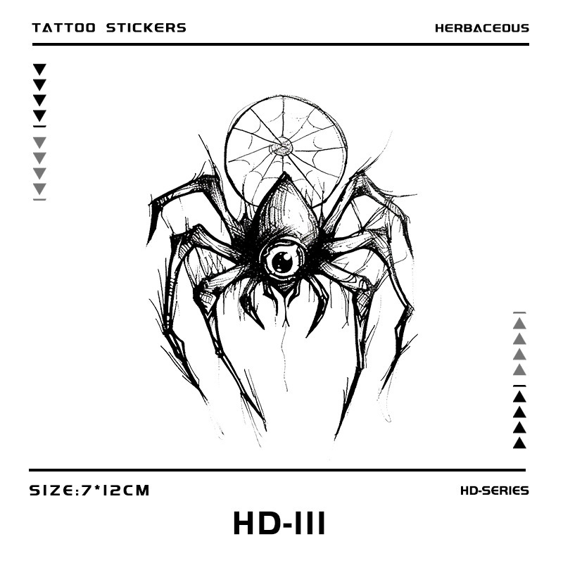 Spiders talk about domineering herbal juice tattoo stickers high-value sexy hot girl belly realistic men and women trendy cool waterproof Spiders talk about domineering herbal juice tattoo stickers high-value sexy hot girl belly realistic men and women trendy cool waterproof