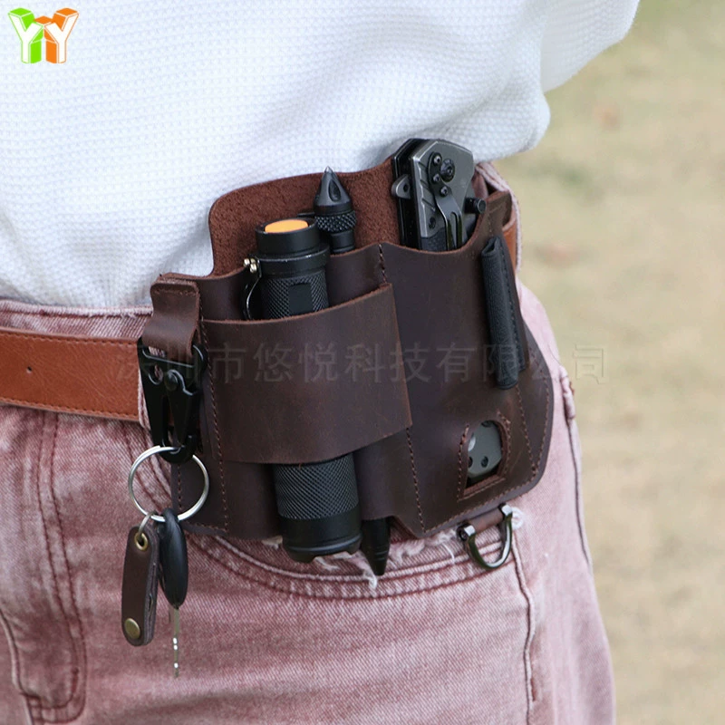 Travel belt bag, folding case, flashlight, (Physicals)