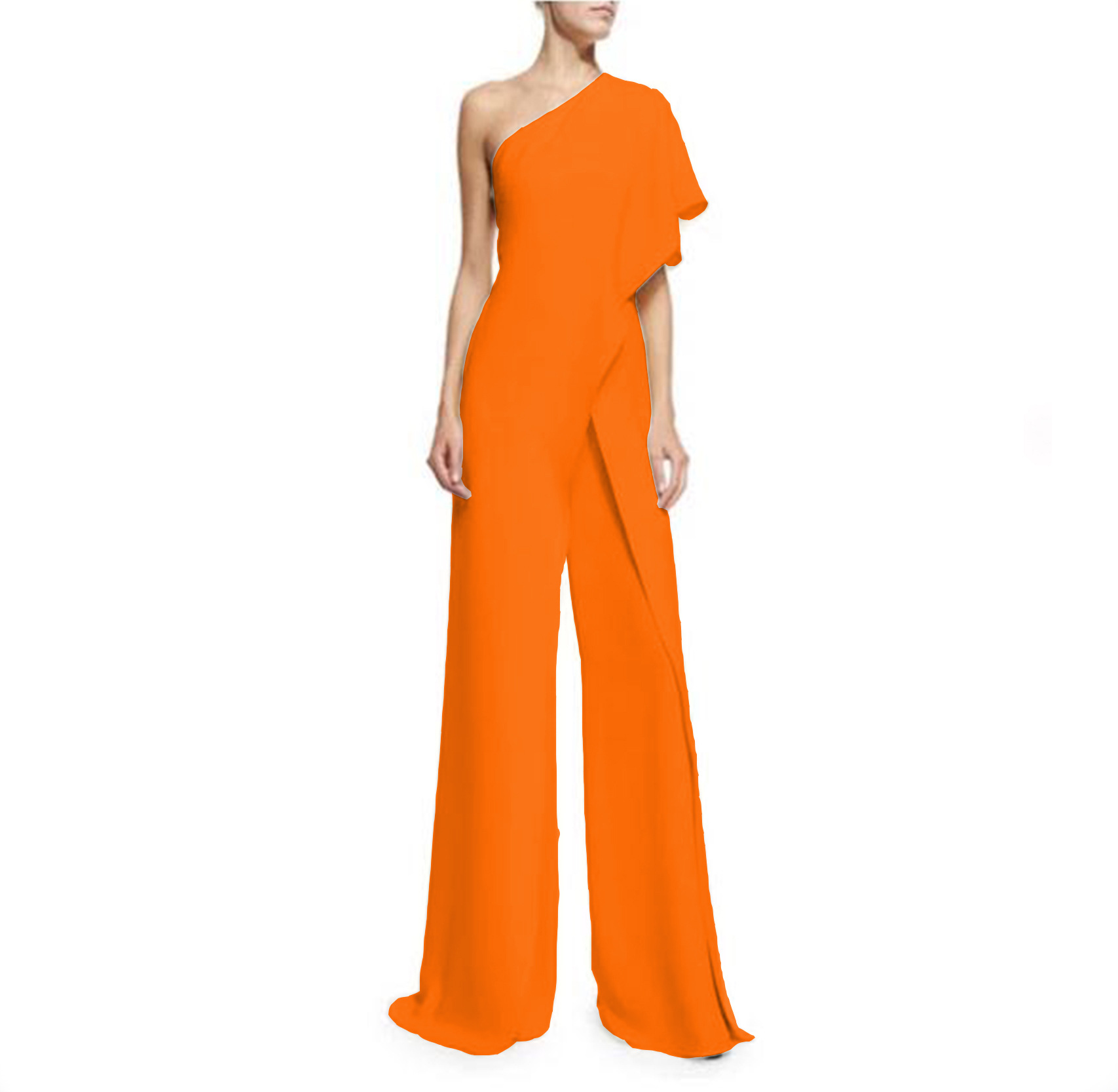 Women's Daily Sexy Solid Color Full Length Ruffles Casual Pants Jumpsuits display picture 10
