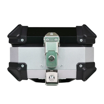 18L Aluminum Alloy Motorcycle Trunk Aluminum Alloy Tail Box Motorcycle Tail Box Quick-Release Motorcycle Rear Trunk Pl (Motorcycle trunk) - 18l-little-cute-silver