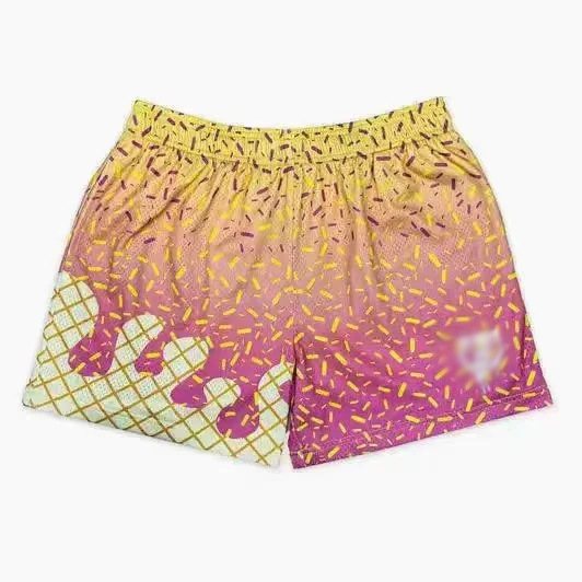 跨境亚马逊速卖通夏威夷休闲男士短裤夏季糖果色3D印花五分沙滩裤|undefined
