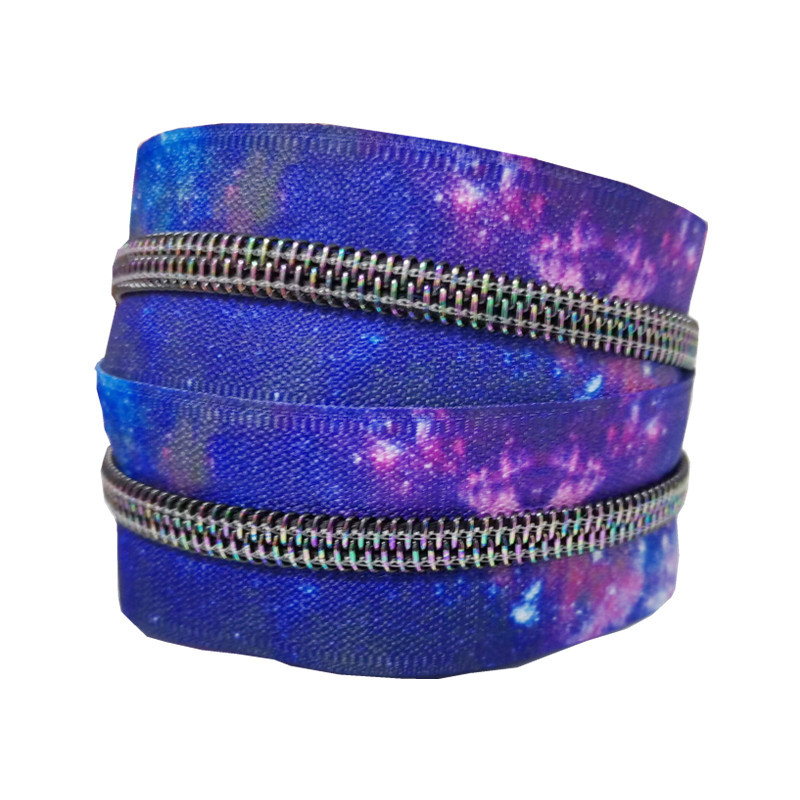 HAC厂家现货供应 尼龙5号星空七彩拉链