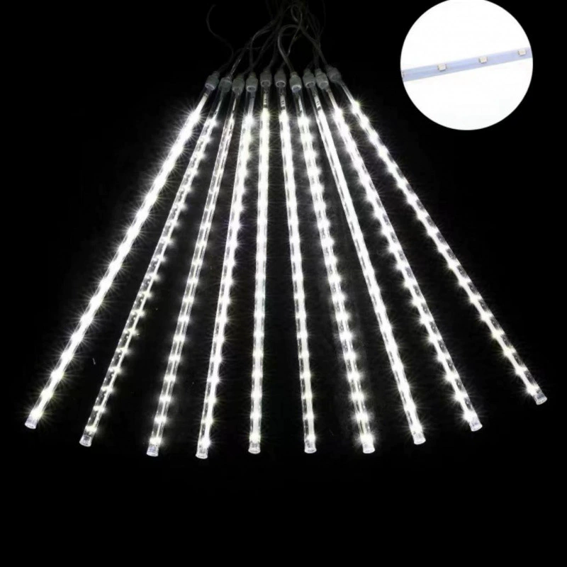 Уличная LED метеорный дождь свет солнечный метеорный дождь свет яркий цветной свет festival рождественская садовое украшение подключаемый модуль