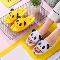 Cartoon parent-child shoes, children's slippers, women's summer non-slip slippers for girls, family of three, couple's bathroom non-slip slippers
