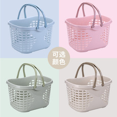 超市便利店购物篮手提篮大号ktv框家用收纳筐子塑料菜篮子