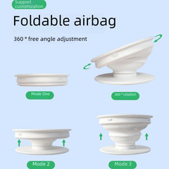 手機氣囊支架懶人桌面氣囊摺疊支架凹槽平面手機氣囊伸縮支架素材