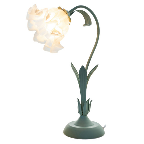 Retro bedside table lamp atmosphere lamp bedroom ins style American pastoral country nostalgia internet celebrity flower decoration night light