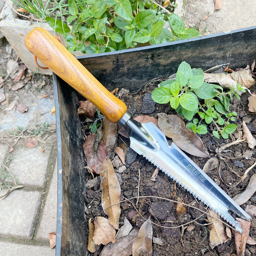 Weeding knife artifact uprooting weeding tool garden rake manganese steel small hand-held loose soil digging wild vegetables