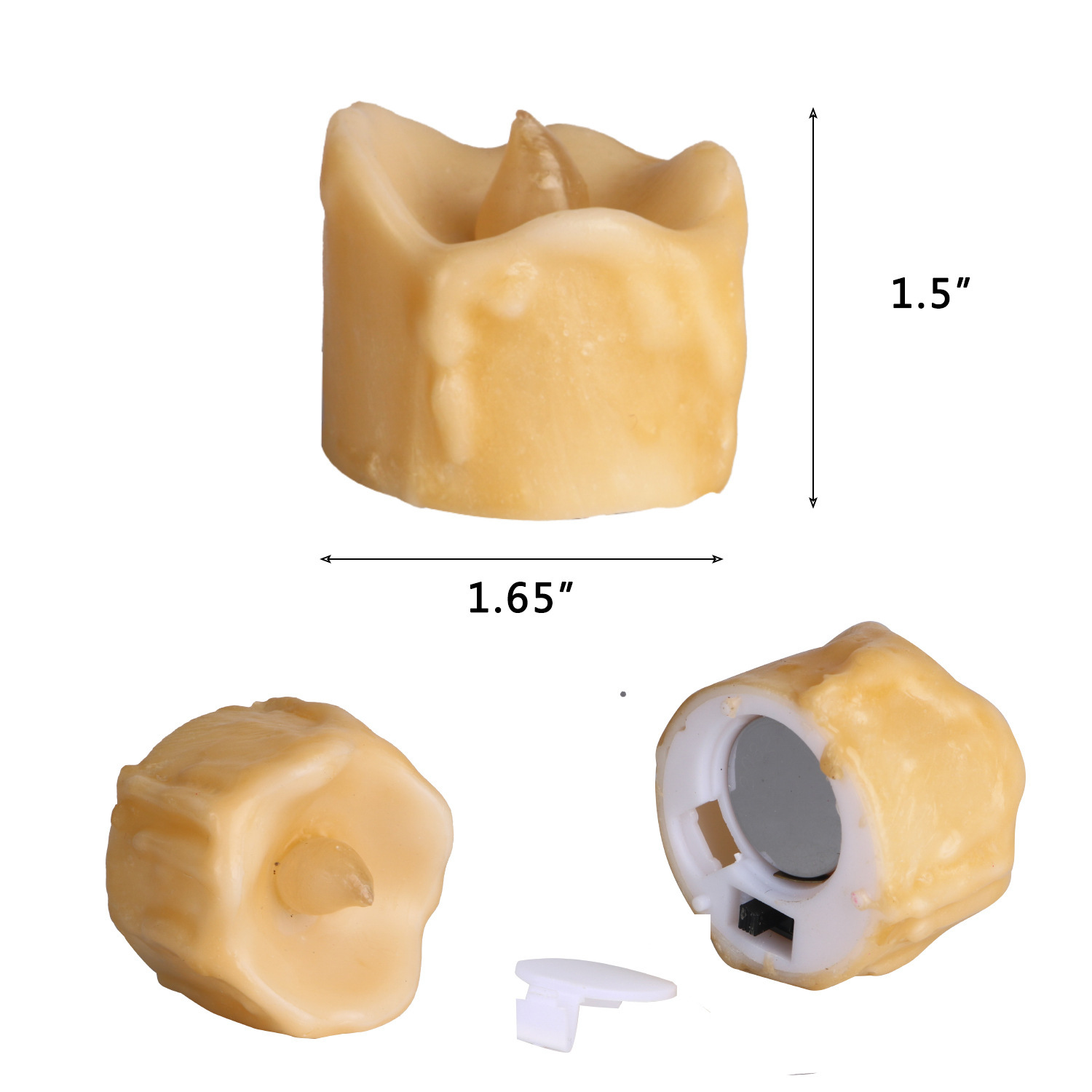 베이지색과 흰색 왁스 껍질 - 눈물