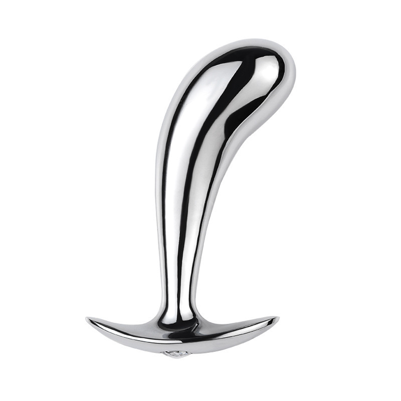 Metal Anchor Anal Plug with Drill Design, Large Size, Manual Control — detail image 4
