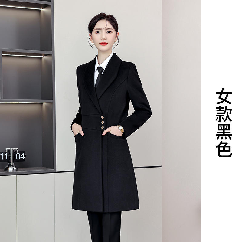 2353 여성용 라펠 허리 3버튼 코튼 스타일