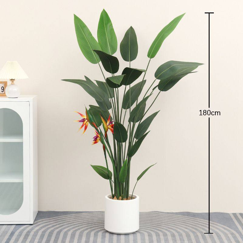 Decoración interior de plantas verdes de simulación de gran tamaño, plátano de bambú, gigantesco, plantas verdes falsas en maceta, paisajismo de plantas de simulación al por mayor image 89