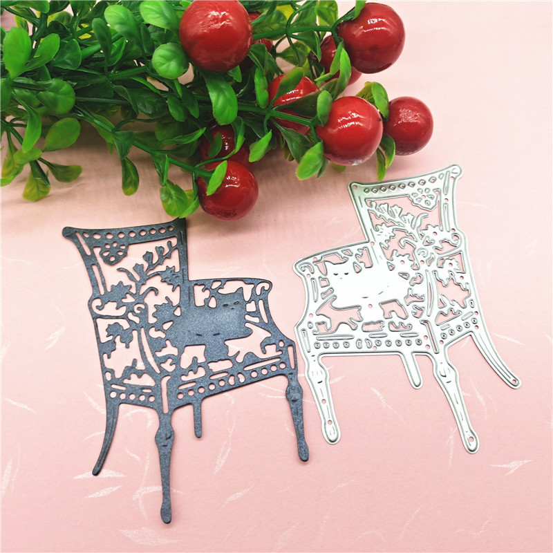 琢铖 椅子猫咪金属刀模碳钢刀模 DIY手工压花刀模