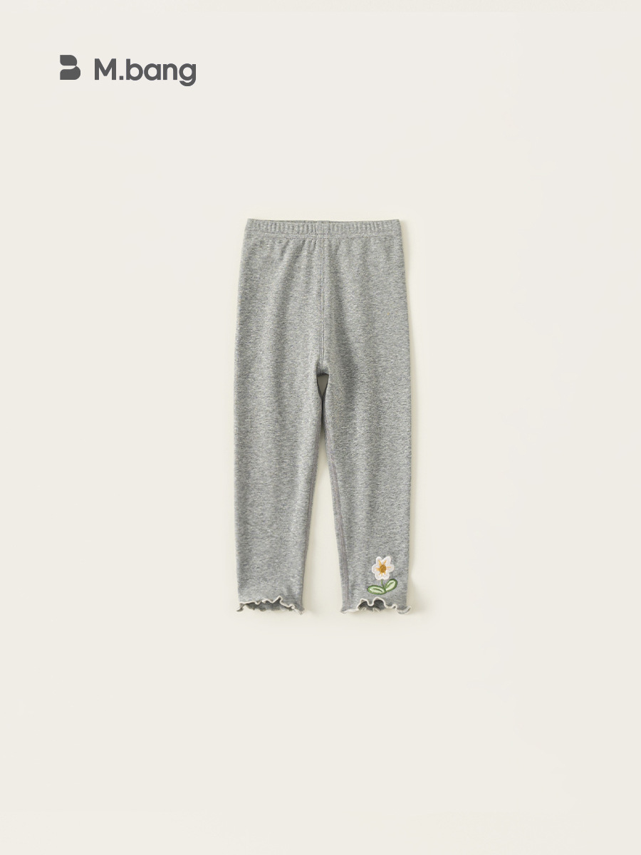 Youbao ropa para niños niñas flores bordadas leggings primavera nuevos pantalones para bebés femeninos pantalones para niños de estilo occidental